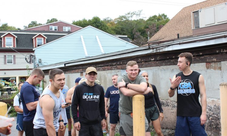 Cadets prepare to start the 10 miler