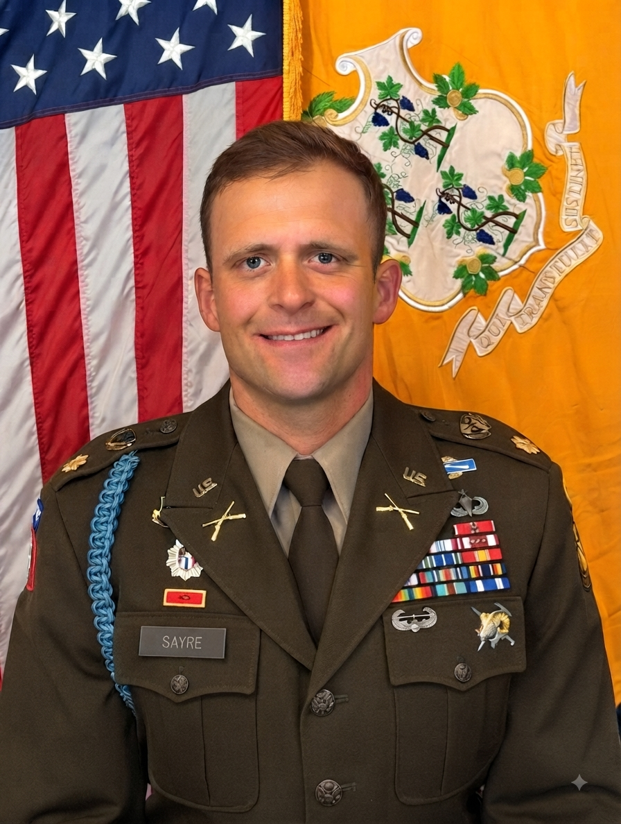 MAJ Sayre UConn Professor of Military Science